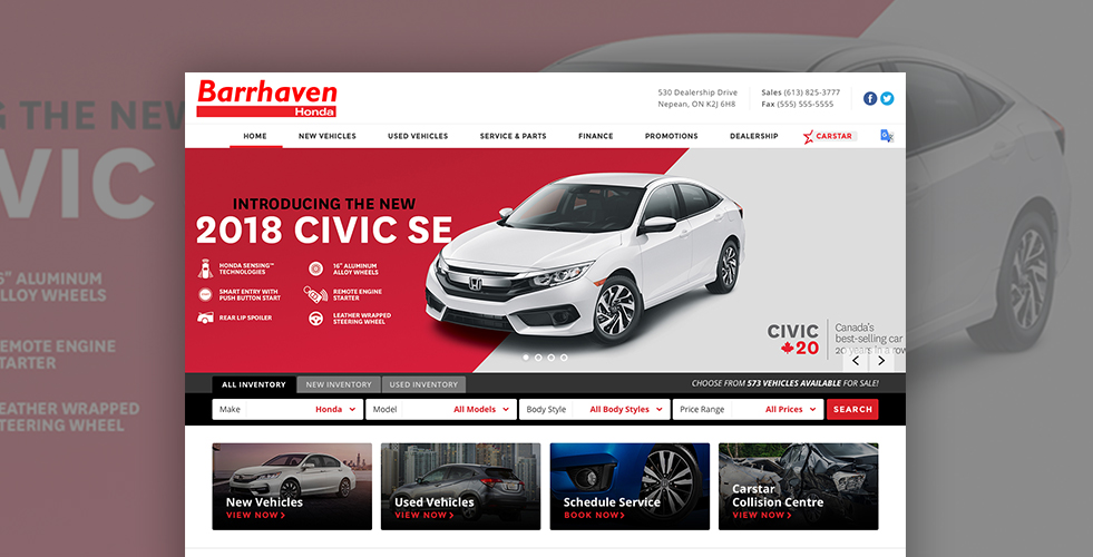 Barrhaven Honda Honda Dealership in Ottawa,ON.